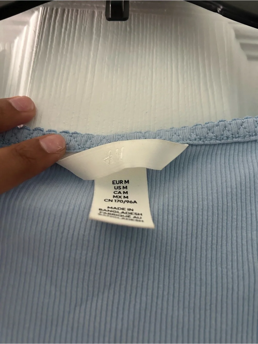 H&M light blue